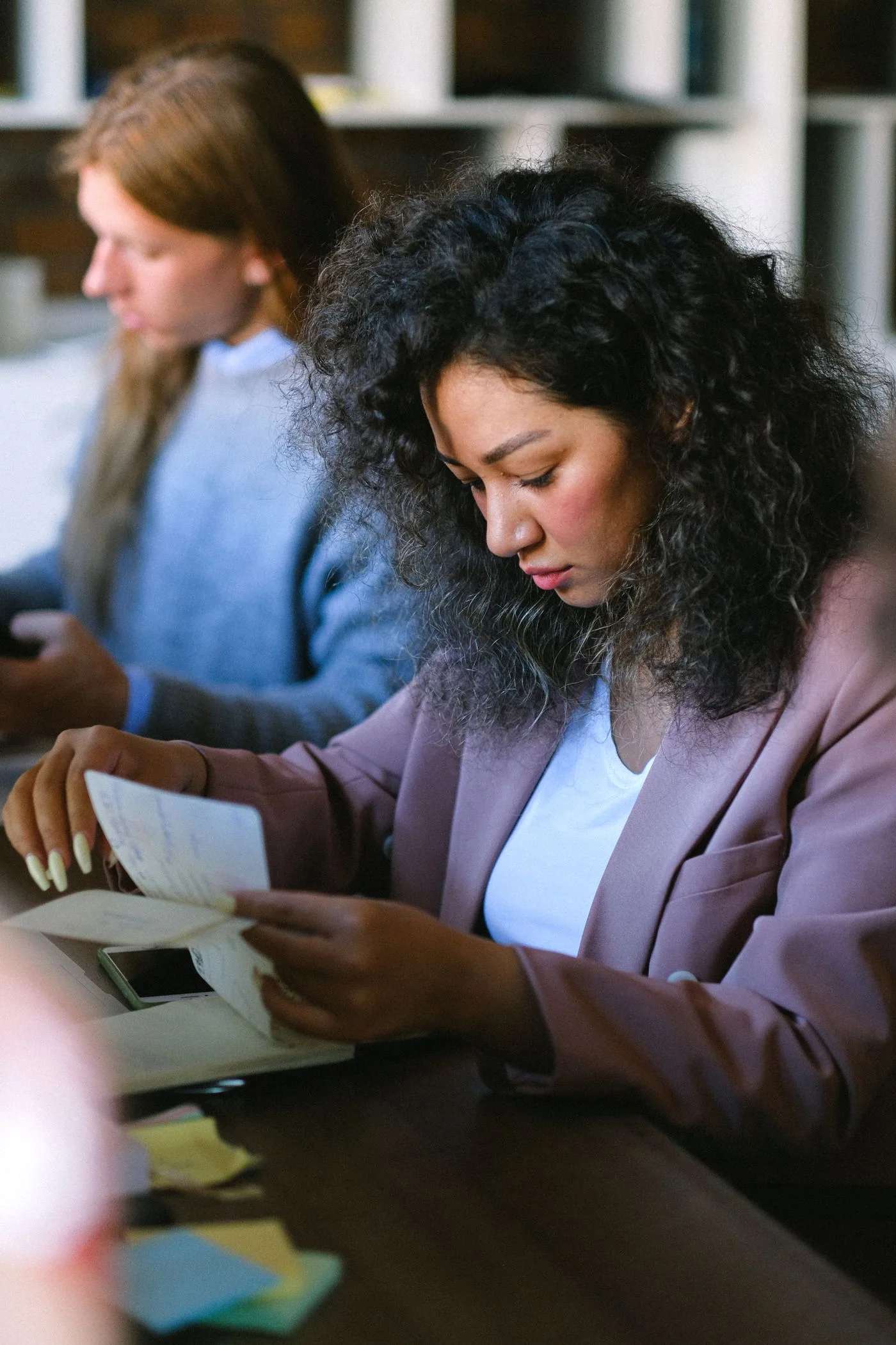 Reading a document in an office